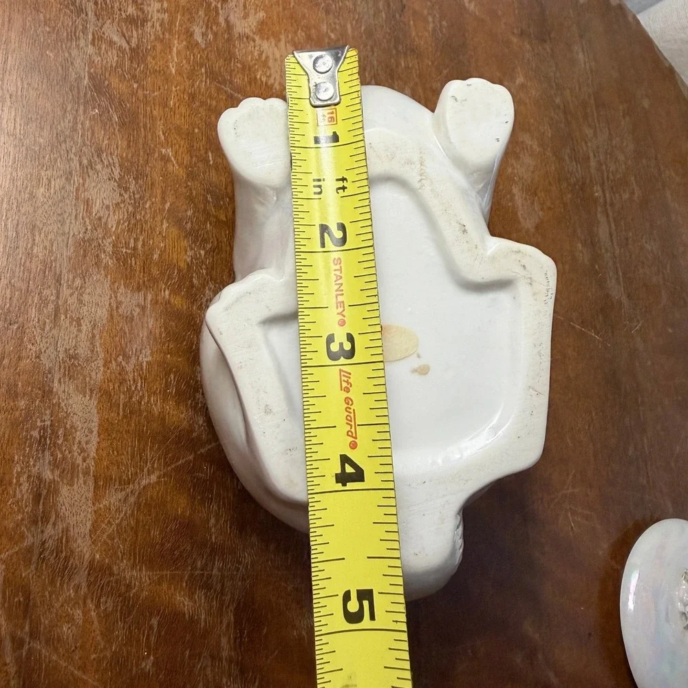 Vintage Ceramic Bunny Rabbit Jar Dish Planter